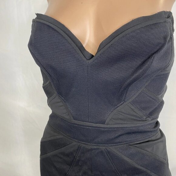 NEW ZAC POSEN Strapless A-Line Cocktail Dress • Size 8 • Black - Picture 3 of 16